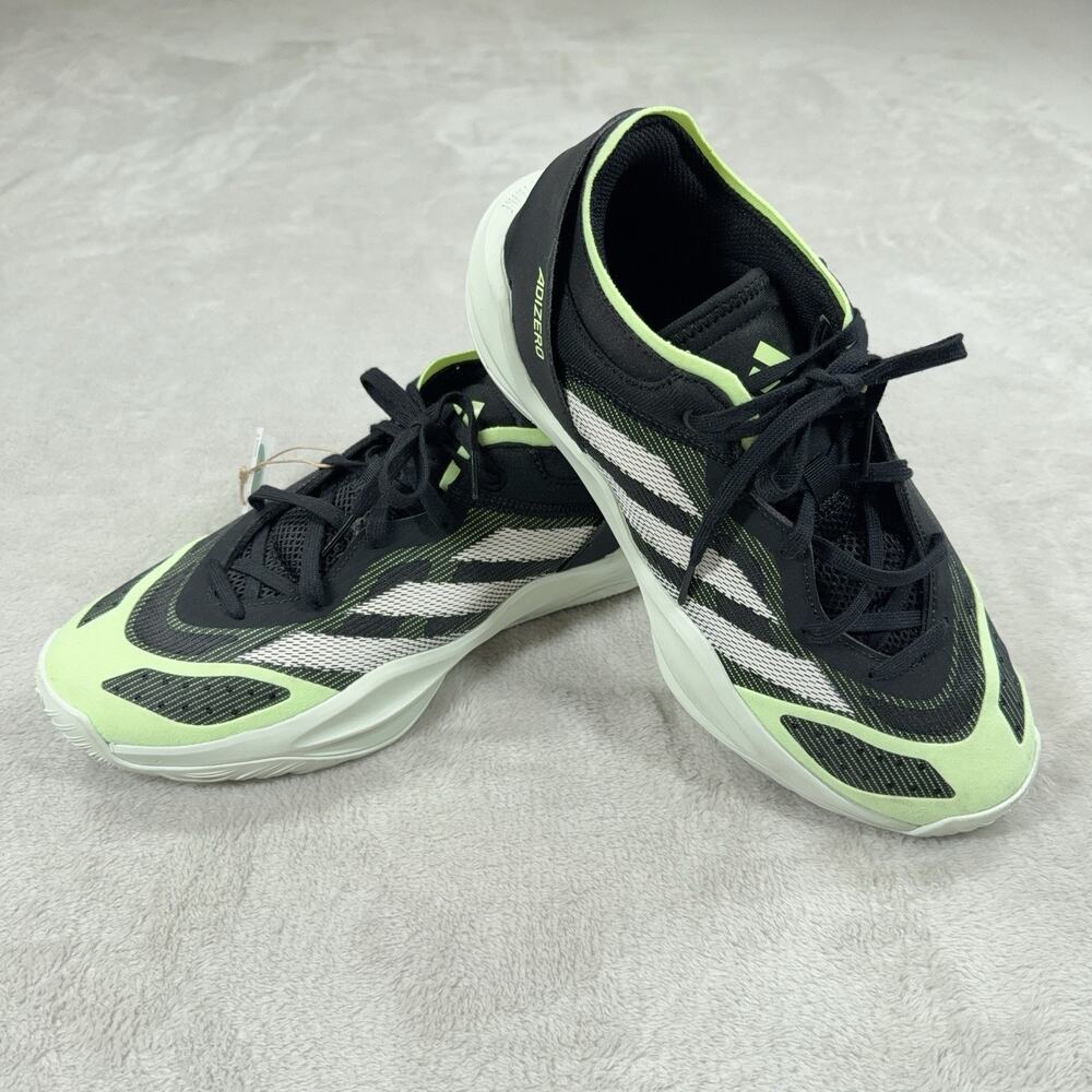 Adidas Adizero Select 2.0 Core Black Cloud White Green Spark Size 8